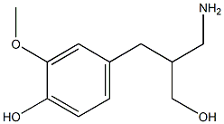 4-[2-(aminomethyl)-3-hydroxypropyl]-2-methoxyphenol 结构式