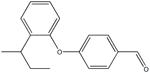 4-[2-(butan-2-yl)phenoxy]benzaldehyde 结构式