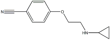 4-[2-(cyclopropylamino)ethoxy]benzonitrile 结构式