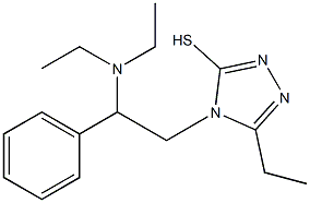 4-[2-(diethylamino)-2-phenylethyl]-5-ethyl-4H-1,2,4-triazole-3-thiol 结构式