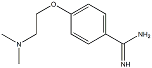 4-[2-(dimethylamino)ethoxy]benzenecarboximidamide 结构式