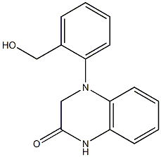 4-[2-(hydroxymethyl)phenyl]-1,2,3,4-tetrahydroquinoxalin-2-one 结构式