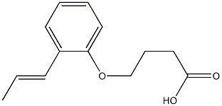 4-[2-(prop-1-en-1-yl)phenoxy]butanoic acid 结构式