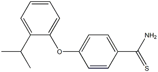 4-[2-(propan-2-yl)phenoxy]benzene-1-carbothioamide 结构式