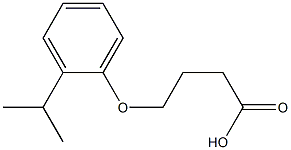 4-[2-(propan-2-yl)phenoxy]butanoic acid 结构式