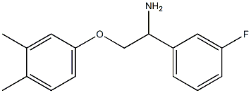 4-[2-amino-2-(3-fluorophenyl)ethoxy]-1,2-dimethylbenzene 结构式