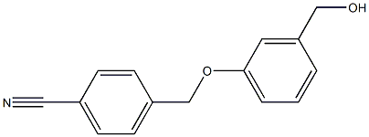 4-[3-(hydroxymethyl)phenoxymethyl]benzonitrile 结构式