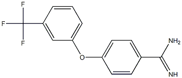 4-[3-(trifluoromethyl)phenoxy]benzene-1-carboximidamide 结构式