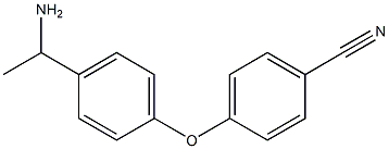 4-[4-(1-aminoethyl)phenoxy]benzonitrile 结构式