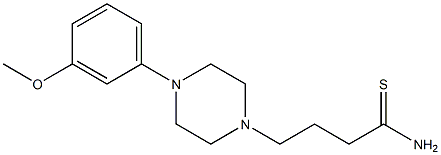 4-[4-(3-methoxyphenyl)piperazin-1-yl]butanethioamide 结构式