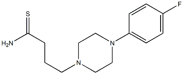 4-[4-(4-fluorophenyl)piperazin-1-yl]butanethioamide 结构式