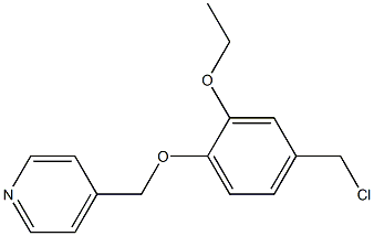 4-[4-(chloromethyl)-2-ethoxyphenoxymethyl]pyridine 结构式