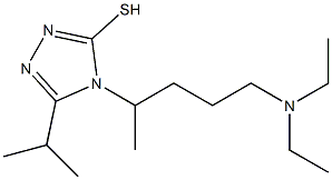 4-[4-(diethylamino)-1-methylbutyl]-5-(propan-2-yl)-4H-1,2,4-triazole-3-thiol 结构式
