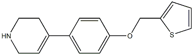 4-[4-(thiophen-2-ylmethoxy)phenyl]-1,2,3,6-tetrahydropyridine 结构式