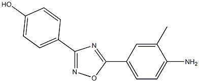 4-[5-(4-amino-3-methylphenyl)-1,2,4-oxadiazol-3-yl]phenol 结构式