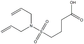 4-[bis(prop-2-en-1-yl)sulfamoyl]butanoic acid 结构式