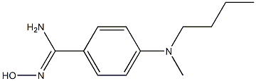 4-[butyl(methyl)amino]-N'-hydroxybenzene-1-carboximidamide 结构式