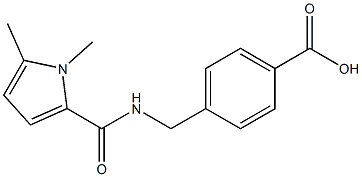 4-{[(1,5-dimethyl-1H-pyrrol-2-yl)formamido]methyl}benzoic acid 结构式