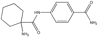 4-{[(1-aminocyclohexyl)carbonyl]amino}benzamide 结构式