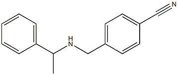 4-{[(1-phenylethyl)amino]methyl}benzonitrile 结构式