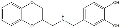 4-{[(2,3-dihydro-1,4-benzodioxin-2-ylmethyl)amino]methyl}benzene-1,2-diol 结构式