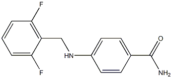 4-{[(2,6-difluorophenyl)methyl]amino}benzamide 结构式