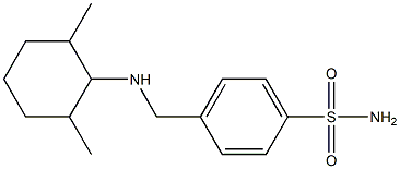 4-{[(2,6-dimethylcyclohexyl)amino]methyl}benzene-1-sulfonamide 结构式