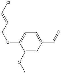 4-{[(2E)-3-chloroprop-2-enyl]oxy}-3-methoxybenzaldehyde 结构式