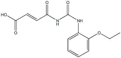 4-{[(2-ethoxyphenyl)carbamoyl]amino}-4-oxobut-2-enoic acid 结构式