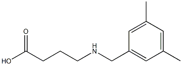 4-{[(3,5-dimethylphenyl)methyl]amino}butanoic acid 结构式