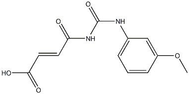 4-{[(3-methoxyphenyl)carbamoyl]amino}-4-oxobut-2-enoic acid 结构式