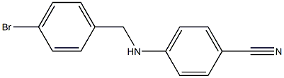 4-{[(4-bromophenyl)methyl]amino}benzonitrile 结构式