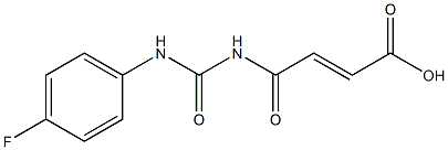 4-{[(4-fluorophenyl)carbamoyl]amino}-4-oxobut-2-enoic acid 结构式