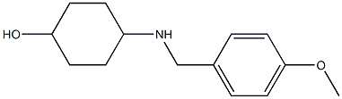 4-{[(4-methoxyphenyl)methyl]amino}cyclohexan-1-ol 结构式