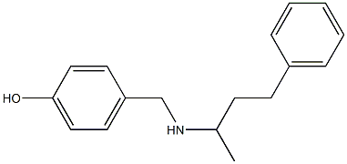 4-{[(4-phenylbutan-2-yl)amino]methyl}phenol 结构式