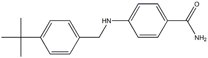 4-{[(4-tert-butylphenyl)methyl]amino}benzamide 结构式