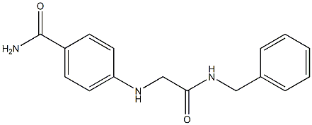 4-{[(benzylcarbamoyl)methyl]amino}benzamide 结构式