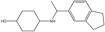 4-{[1-(2,3-dihydro-1H-inden-5-yl)ethyl]amino}cyclohexan-1-ol 结构式