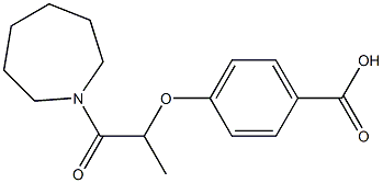 4-{[1-(azepan-1-yl)-1-oxopropan-2-yl]oxy}benzoic acid 结构式