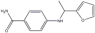 4-{[1-(furan-2-yl)ethyl]amino}benzamide 结构式