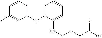 4-{[2-(3-methylphenoxy)phenyl]amino}butanoic acid 结构式