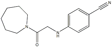 4-{[2-(azepan-1-yl)-2-oxoethyl]amino}benzonitrile 结构式