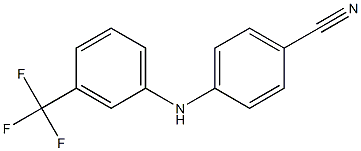 4-{[3-(trifluoromethyl)phenyl]amino}benzonitrile 结构式