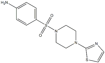 4-{[4-(1,3-thiazol-2-yl)piperazine-1-]sulfonyl}aniline 结构式