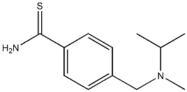4-{[isopropyl(methyl)amino]methyl}benzenecarbothioamide 结构式