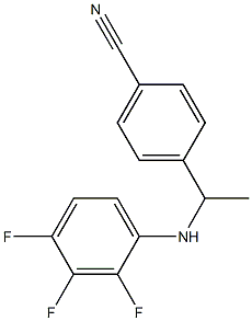 4-{1-[(2,3,4-trifluorophenyl)amino]ethyl}benzonitrile 结构式