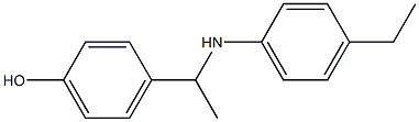 4-{1-[(4-ethylphenyl)amino]ethyl}phenol 结构式