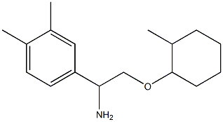 4-{1-amino-2-[(2-methylcyclohexyl)oxy]ethyl}-1,2-dimethylbenzene 结构式
