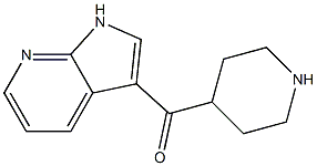 4-{1H-pyrrolo[2,3-b]pyridin-3-ylcarbonyl}piperidine 结构式