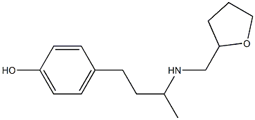 4-{3-[(oxolan-2-ylmethyl)amino]butyl}phenol 结构式